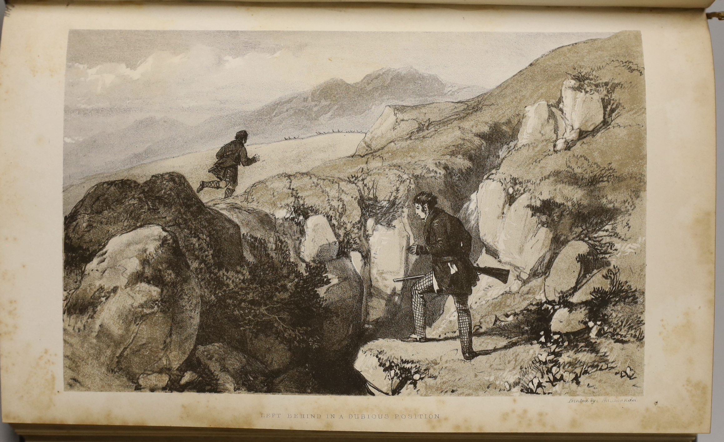 Scrope, William - The Art of Deer - Stalking.....in the Forest of Atholl....with a short description of the Scottish forests; legends, superstitions, stories of poachers.....new edition. engraved pictorial and printed ti